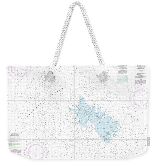 Nautical Chart-19441 Maro Reef - Weekender Tote Bag