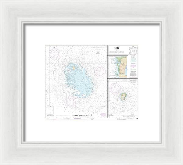 Nautical Chart-19442 Lisianski-laysan Island, West Coast-laysan Island - Framed Print