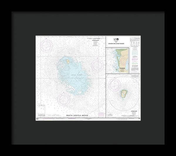 Nautical Chart-19442 Lisianski-laysan Island, West Coast-laysan Island - Framed Print