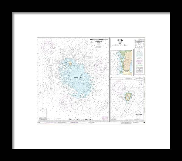 Nautical Chart-19442 Lisianski-laysan Island, West Coast-laysan Island - Framed Print