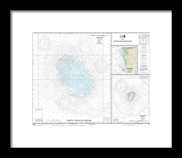 Nautical Chart-19442 Lisianski-laysan Island, West Coast-laysan Island - Framed Print