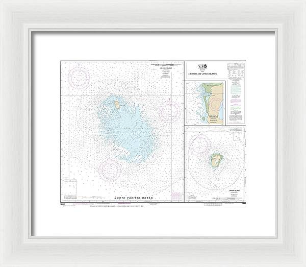 Nautical Chart-19442 Lisianski-laysan Island, West Coast-laysan Island - Framed Print