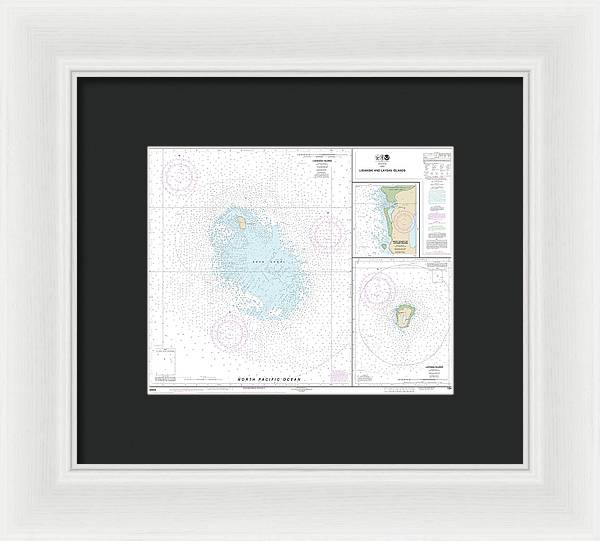 Nautical Chart-19442 Lisianski-laysan Island, West Coast-laysan Island - Framed Print