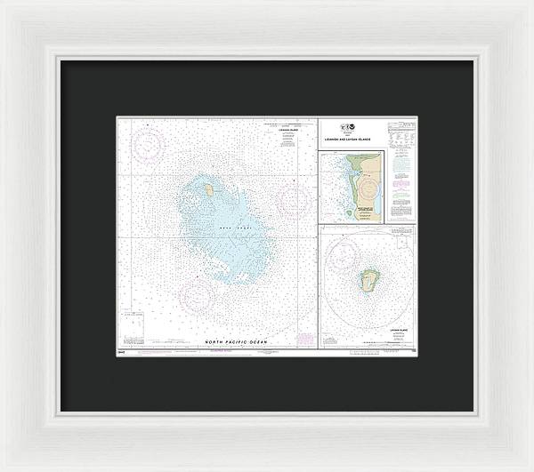 Nautical Chart-19442 Lisianski-laysan Island, West Coast-laysan Island - Framed Print