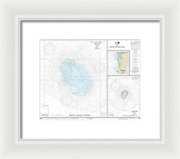 Nautical Chart-19442 Lisianski-laysan Island, West Coast-laysan Island - Framed Print