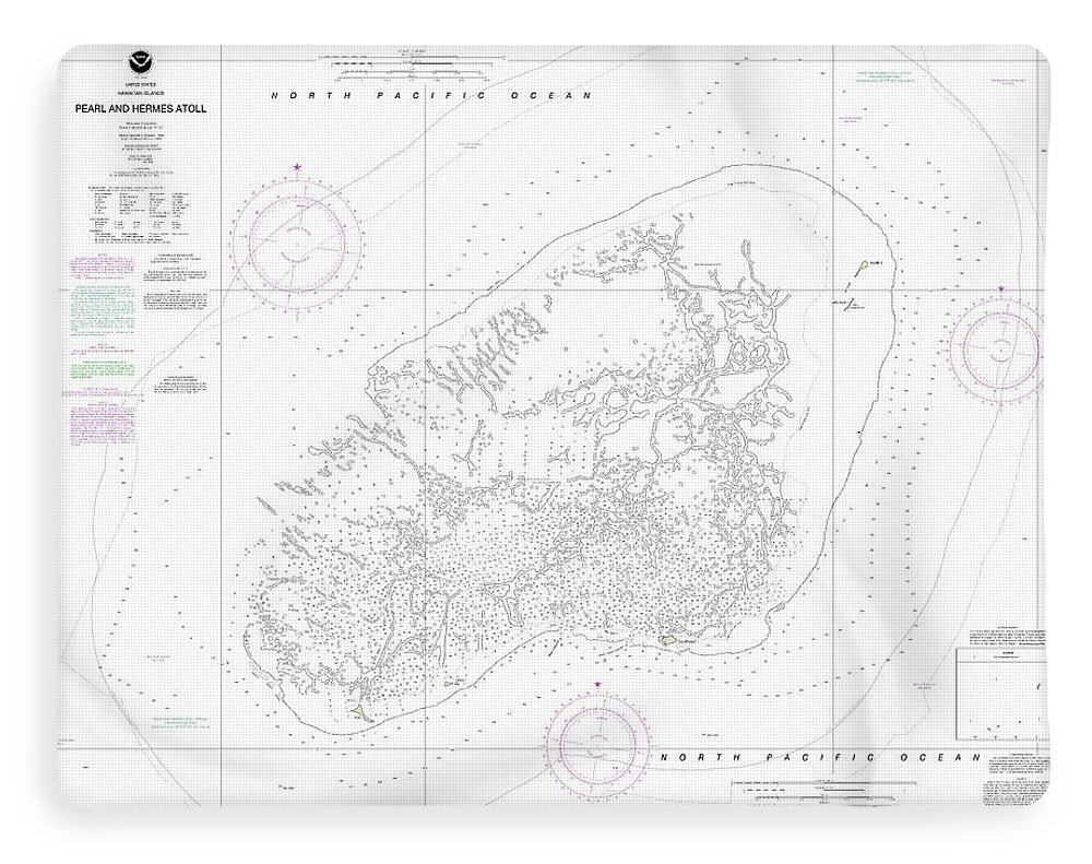 Nautical Chart-19461 Pearl-hermes Atoll - Blanket