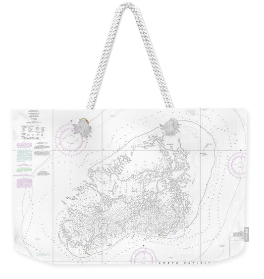 Nautical Chart-19461 Pearl-hermes Atoll - Weekender Tote Bag