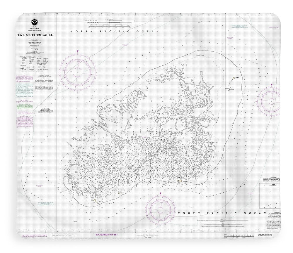 Nautical Chart-19461 Pearl-hermes Atoll - Blanket