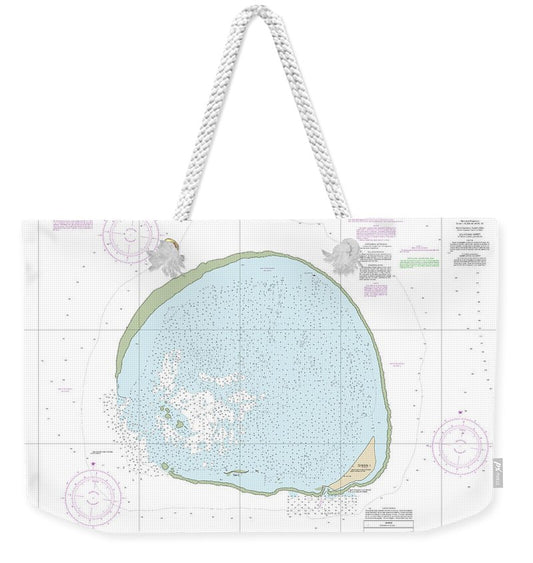 Nautical Chart-19483 Hawaii Kure Atoll - Weekender Tote Bag