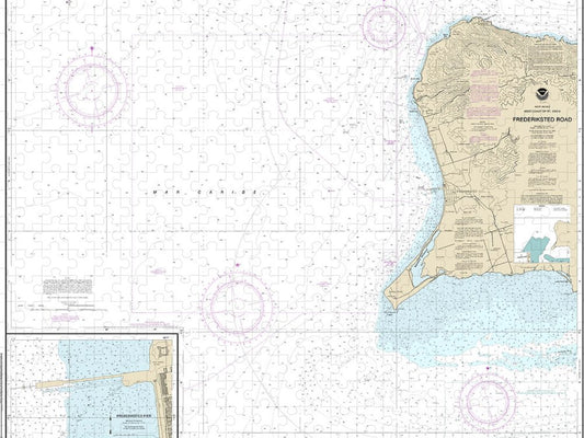 Nautical Chart 25644 Frederiksted Road, Frederiksted Pier Puzzle