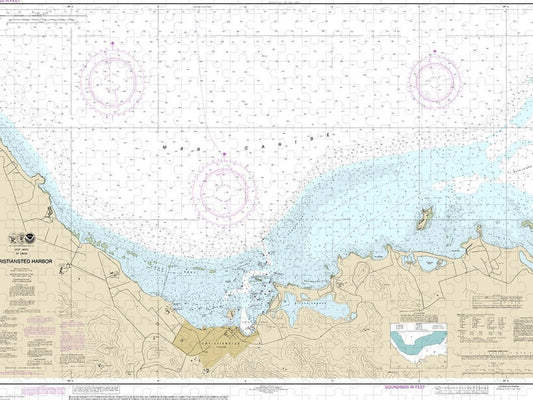 Nautical Chart 25645 Christiansted Harbor Puzzle
