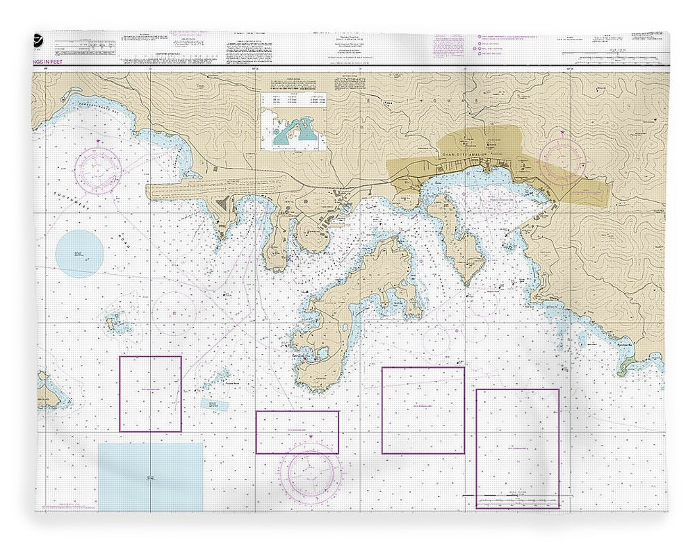 Nautical Chart-25649 Saint Thomas Harbor - Blanket