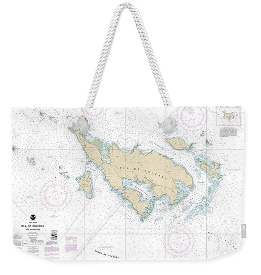 Nautical Chart-25653 Isla De Culebra-approaches - Weekender Tote Bag