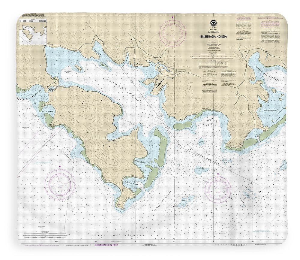 Nautical Chart-25654 Ensenada Honda - Blanket