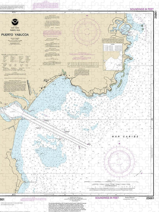 Nautical Chart 25661 Puerto Yabucoa Puzzle