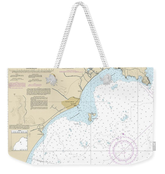 Nautical Chart-25665 Punta Lima-cayo Batata - Weekender Tote Bag
