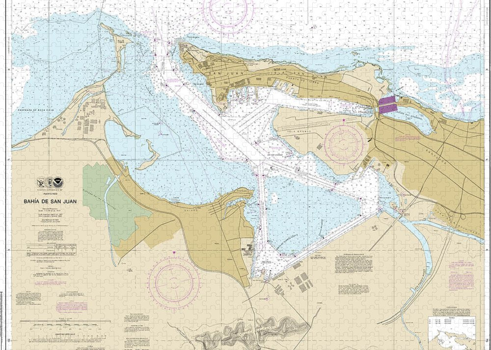 Nautical Chart-25670 Bahia De San Juan - Puzzle