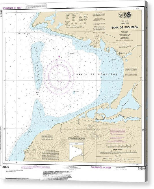 Nautical Chart-25675 Bahia De Boqueron  Acrylic Print