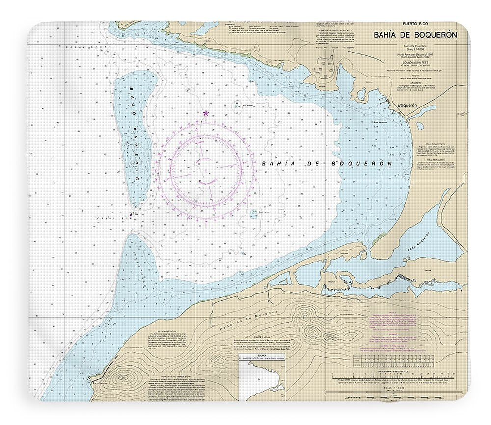 Nautical Chart-25675 Bahia De Boqueron - Blanket