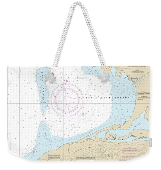 Nautical Chart-25675 Bahia De Boqueron - Weekender Tote Bag