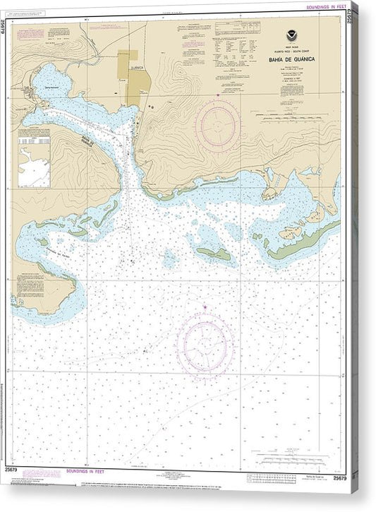 Nautical Chart-25679 Bahia De Guanica  Acrylic Print