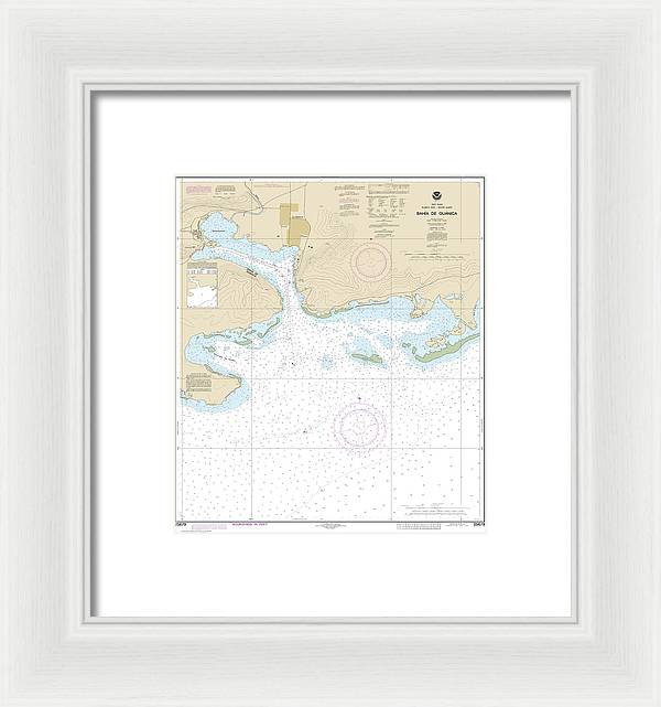 Nautical Chart-25679 Bahia De Guanica - Framed Print