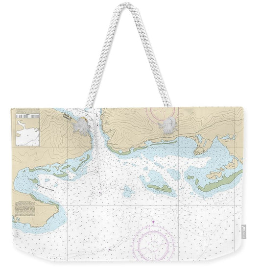 Nautical Chart-25679 Bahia De Guanica - Weekender Tote Bag