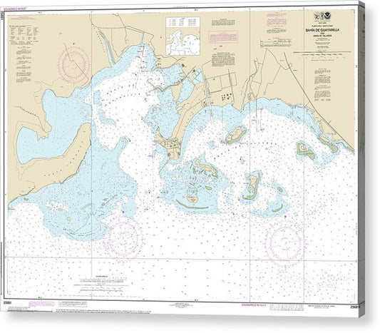 Nautical Chart-25681 Bahia De Guayanilla-Bahia De Tallaboa  Acrylic Print