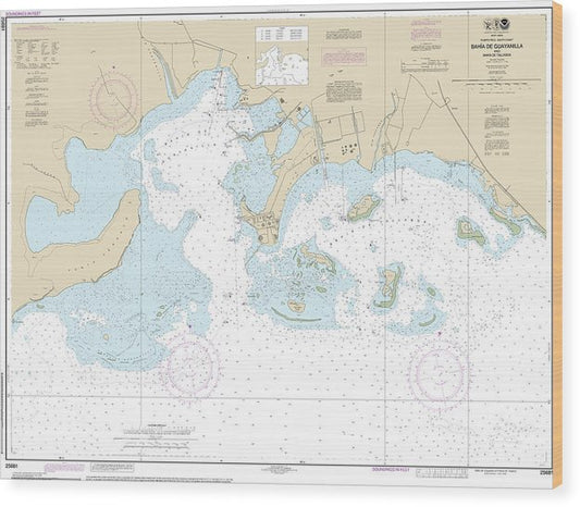 Nautical Chart-25681 Bahia De Guayanilla-Bahia De Tallaboa Wood Print