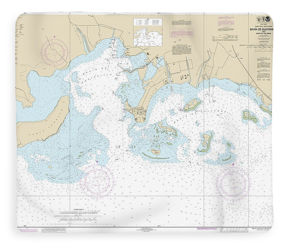 Nautical Chart-25681 Bahia De Guayanilla-bahia De Tallaboa - Blanket