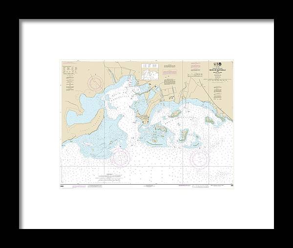 A beuatiful Framed Print of the Nautical Chart-25681 Bahia De Guayanilla-Bahia De Tallaboa by SeaKoast