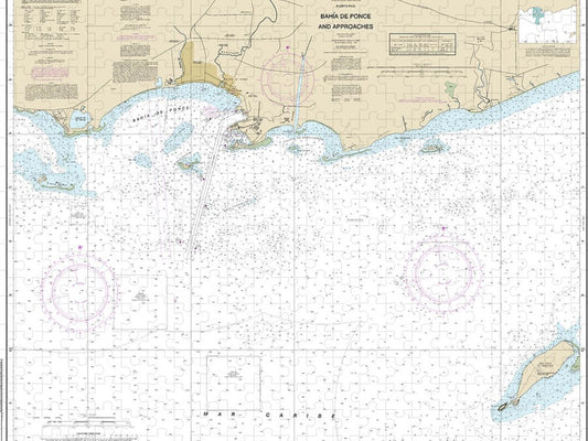 Nautical Chart 25683 Bahia De Ponce Approaches Puzzle