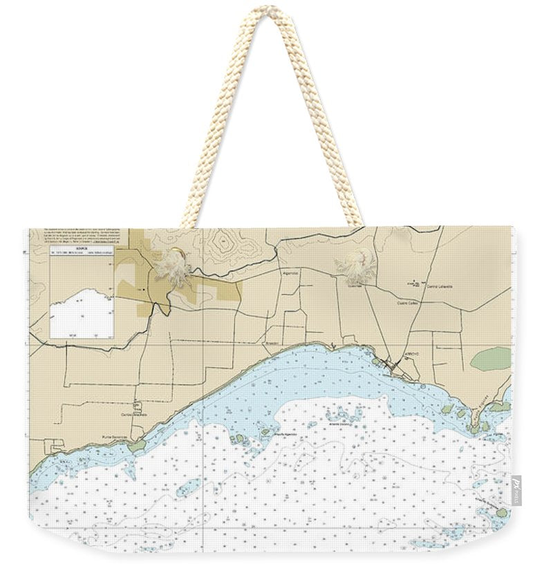 Nautical Chart-25689 Puerto Arroyo - Weekender Tote Bag