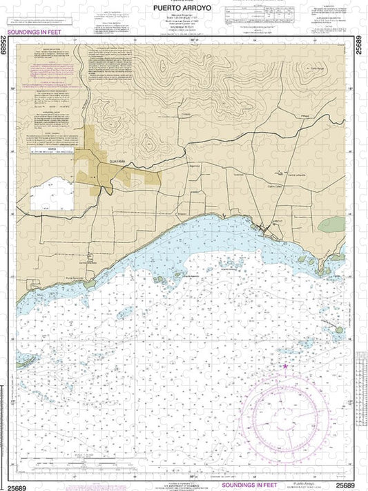 Nautical Chart 25689 Puerto Arroyo Puzzle