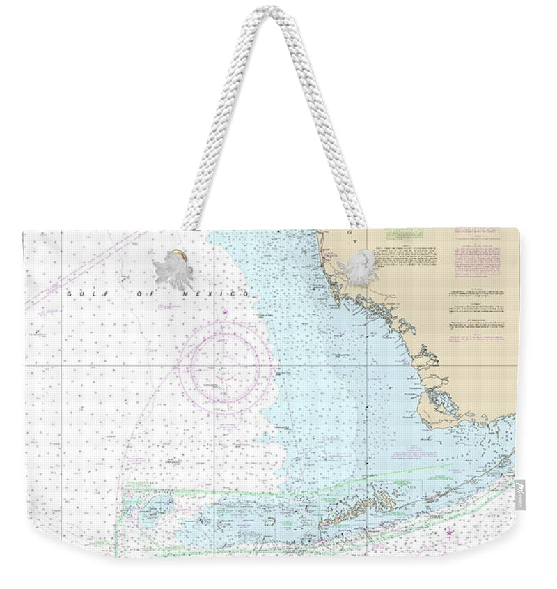 Nautical Chart-4148 Havana-tampa Bay - Weekender Tote Bag