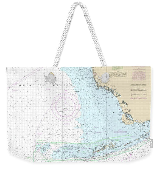 Nautical Chart-4148 Havana-tampa Bay - Weekender Tote Bag