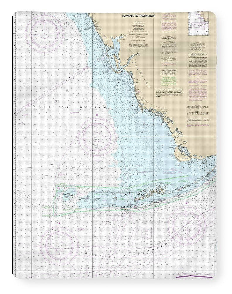 Nautical Chart-4148 Havana-tampa Bay - Blanket