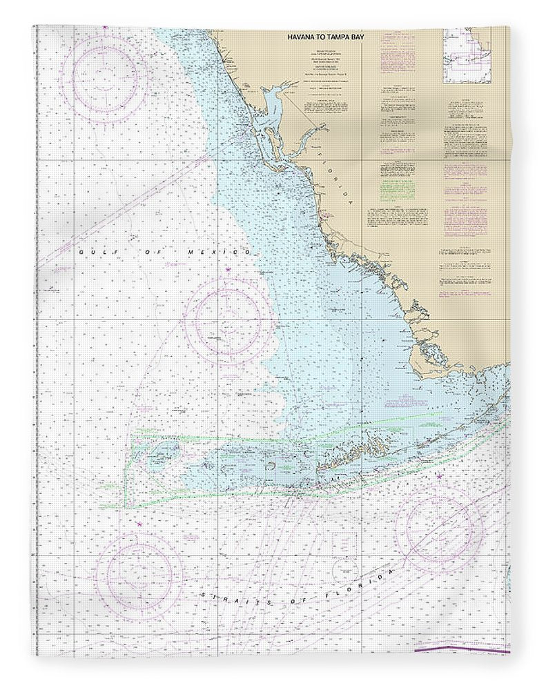 Nautical Chart-4148 Havana-tampa Bay - Blanket