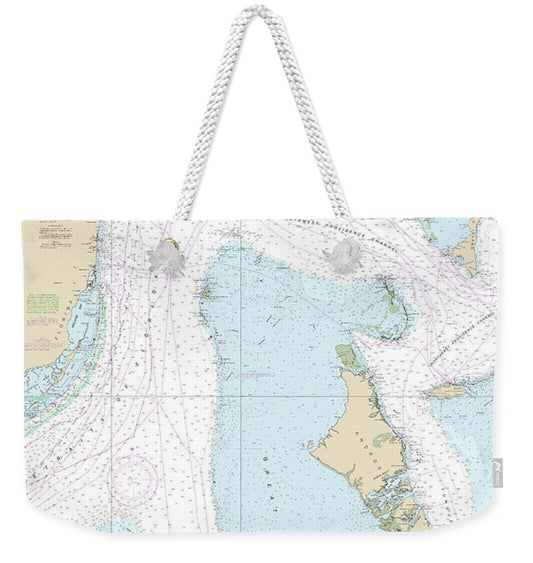 Nautical Chart-4149 Straits-florida – Eastern Part - Weekender Tote Bag