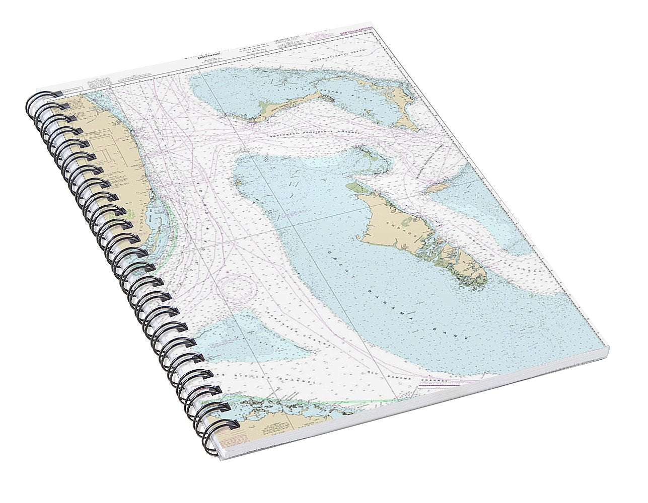 Nautical Chart-4149 Straits-florida – Eastern Part - Spiral Notebook