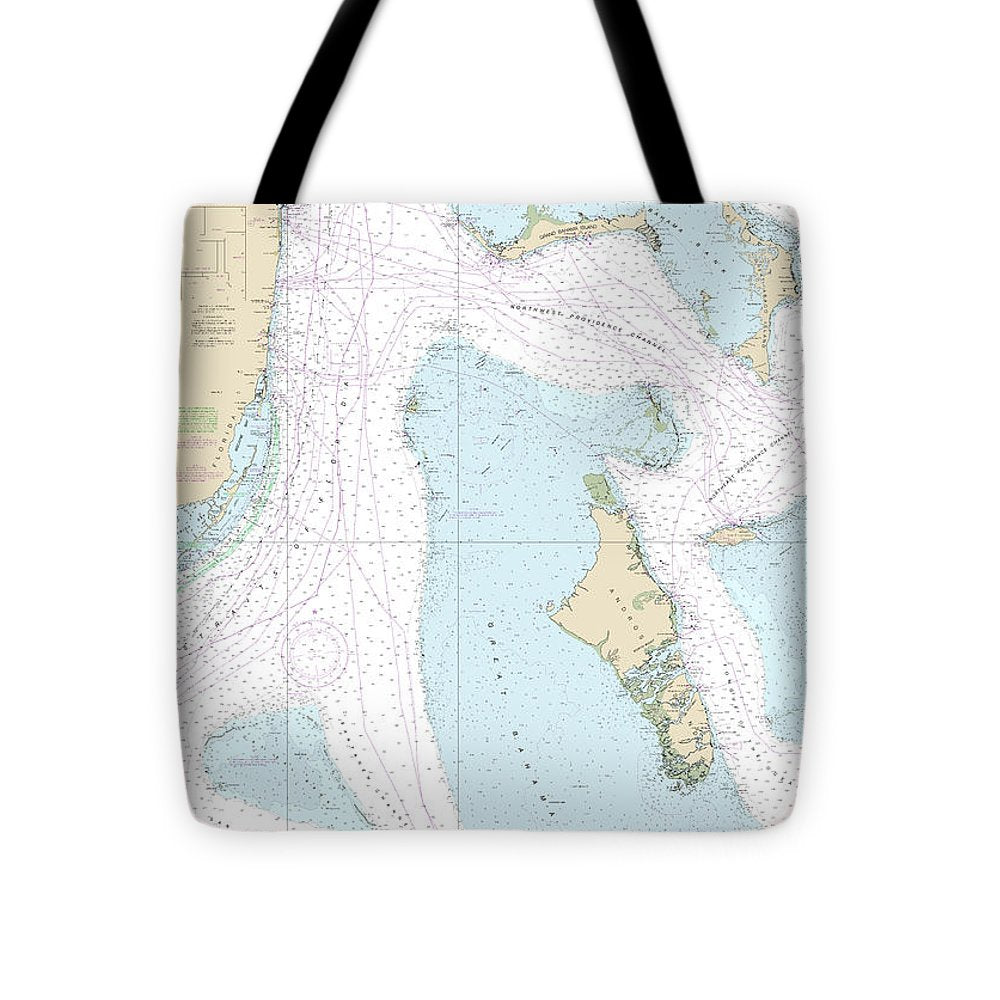 Nautical Chart-4149 Straits-florida – Eastern Part - Tote Bag