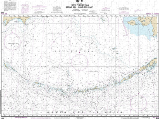 Nautical Chart 513 Bering Sea Southern Part Puzzle