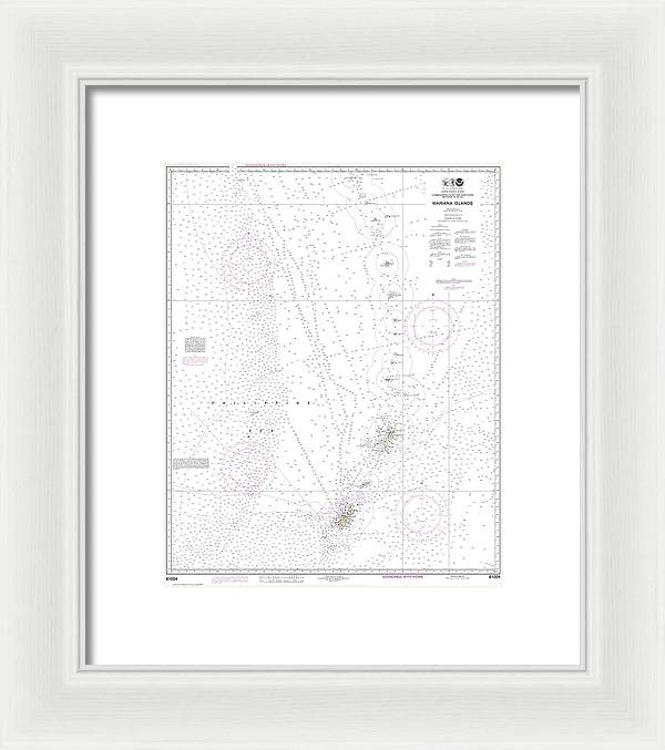 Nautical Chart-81004 Commonwealth-the Northern Mariana Islands - Framed Print