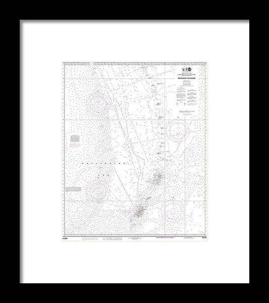 A beuatiful Framed Print of the Nautical Chart-81004 Commonwealth-The Northern Mariana Islands by SeaKoast