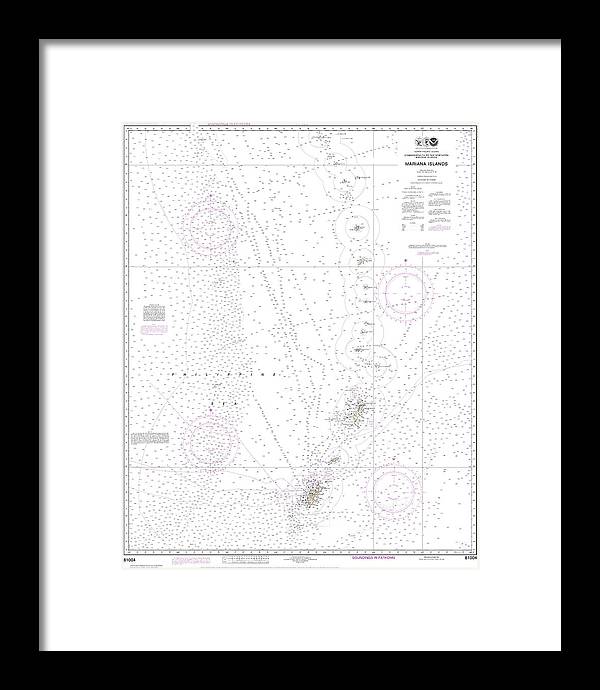 Nautical Chart-81004 Commonwealth-the Northern Mariana Islands - Framed Print