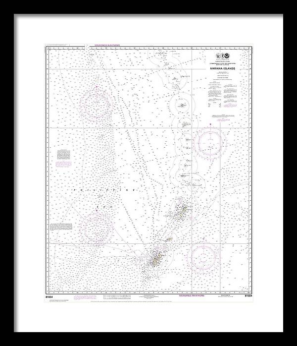 Nautical Chart-81004 Commonwealth-the Northern Mariana Islands - Framed Print