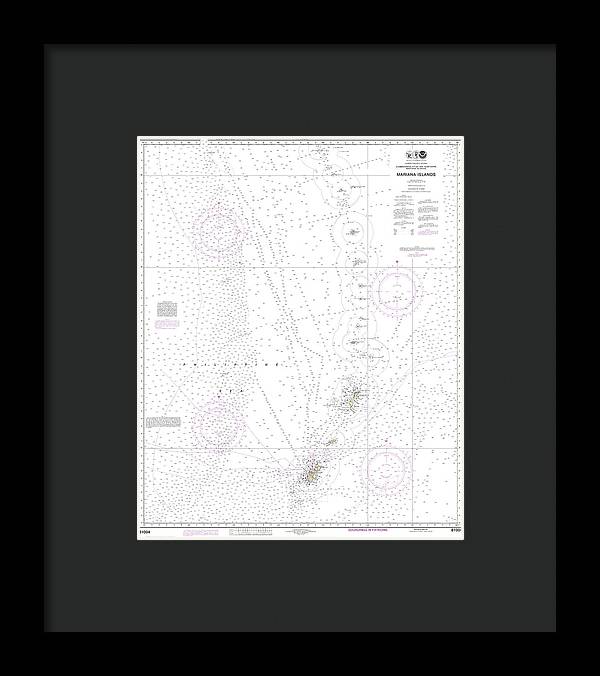 Nautical Chart-81004 Commonwealth-the Northern Mariana Islands - Framed Print