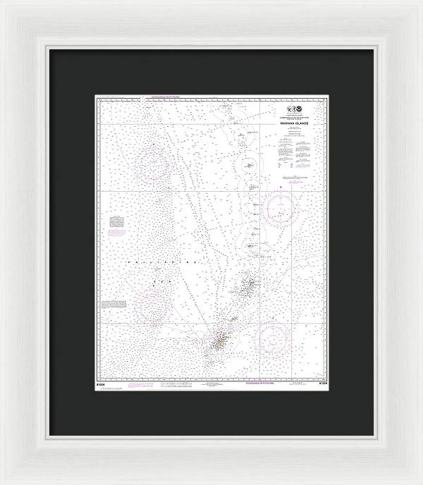 Nautical Chart-81004 Commonwealth-the Northern Mariana Islands - Framed Print