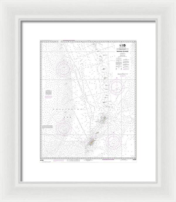 Nautical Chart-81004 Commonwealth-the Northern Mariana Islands - Framed Print