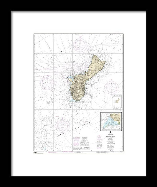 A beuatiful Framed Print of the Nautical Chart-81048 Mariana Islands Island-Guam Territory-Guam, Cocos Lagoon by SeaKoast